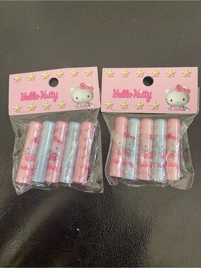 Vintage Hello Kitty pencil caps from Sanrio. 
Made in Japan